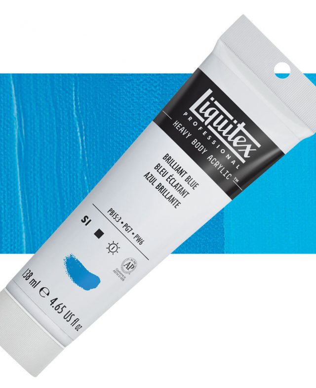 Liquitex Heavy Body Artist Acrylics - Brilliant Blue, 138ml tube Thumbnail