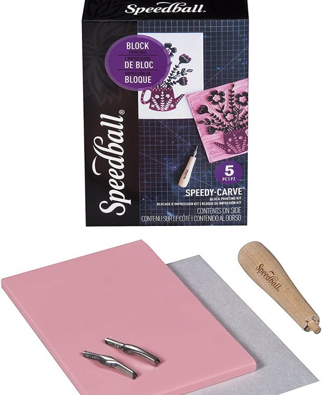 Speedball Speedy-Carve 4x6 Block Printing & Rubber Stamp Making Kit Thumbnail