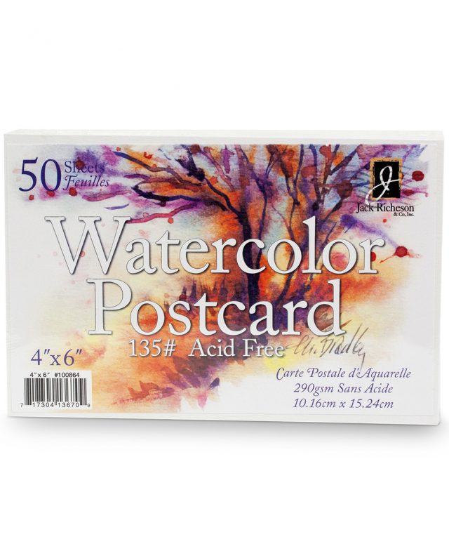 Jack Richeson® Watercolor Postcards - Pkg. of 50 - 4 in. x 6 in. - 135 lb. Thumbnail