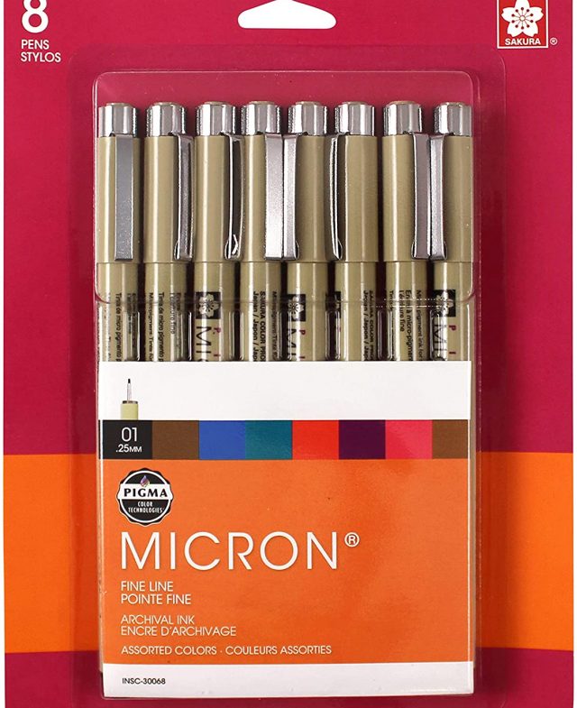 Micron Assorted Colors Ink Pen 8 Piece Set Thumbnail
