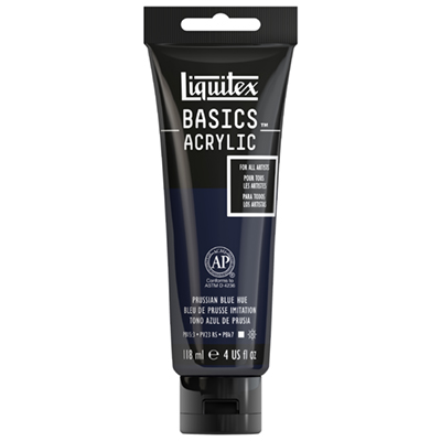 Liquitex BASICS Acrylic Paint, 4-oz tube, Prussian Blue Thumbnail