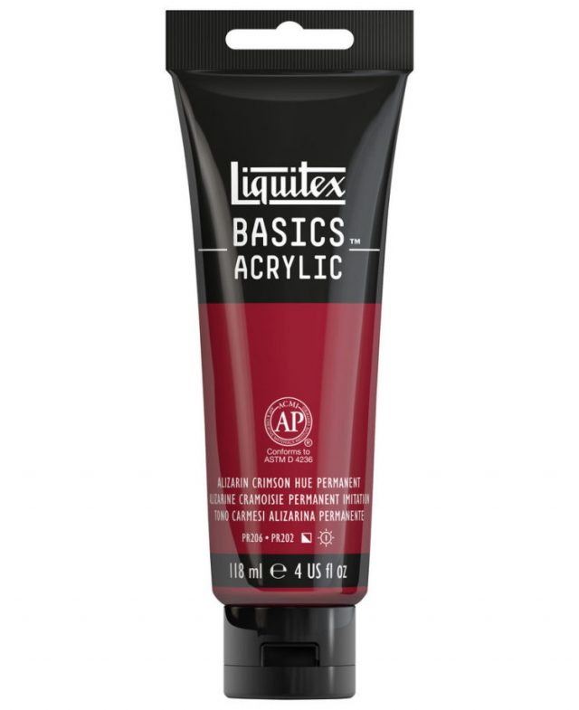 Liquitex BASICS Acrylic Paint, 4-oz tube, Alizarin Crimson Thumbnail